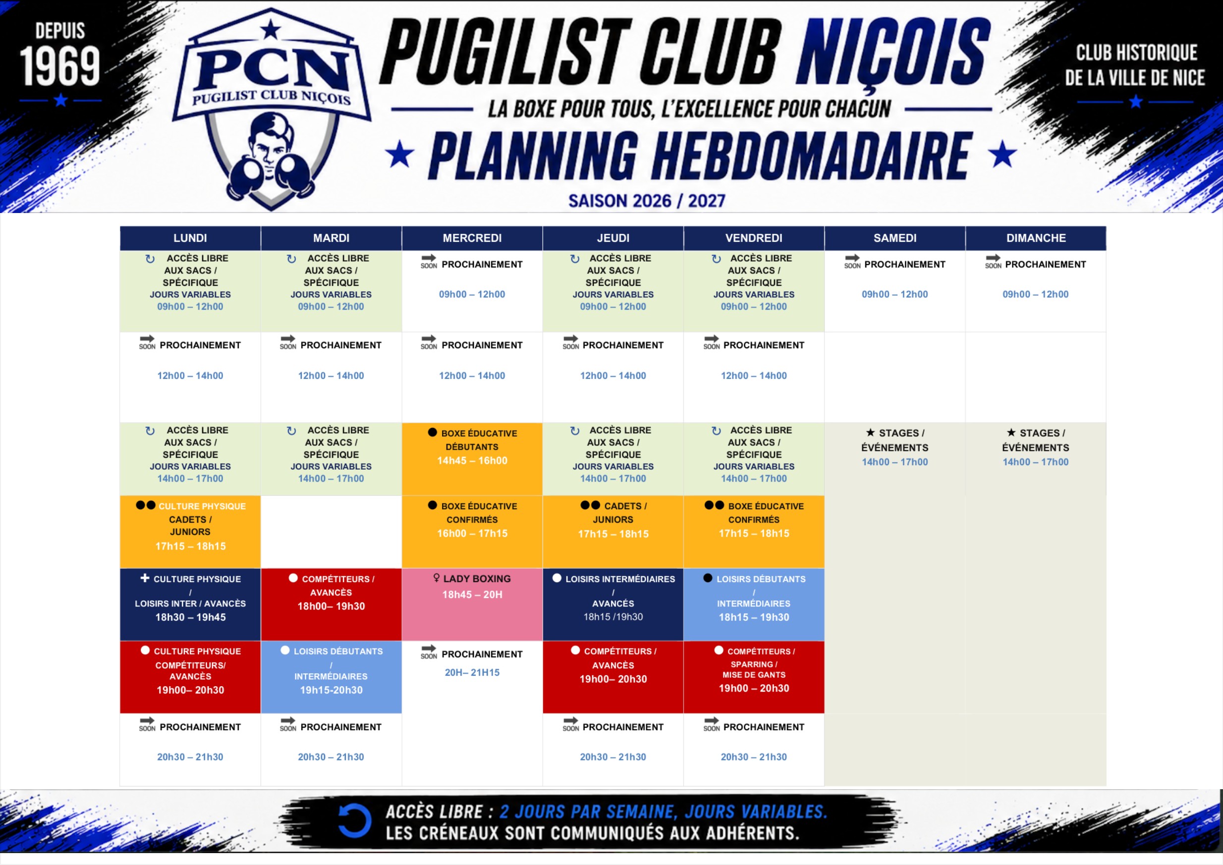 Horaires